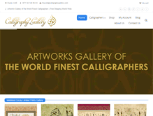Tablet Screenshot of calligraphygallery.com